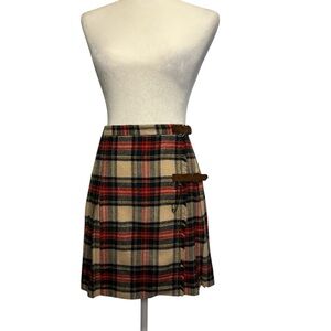 Vintage 80s Cambridge Dry Goods Plaid Skirt